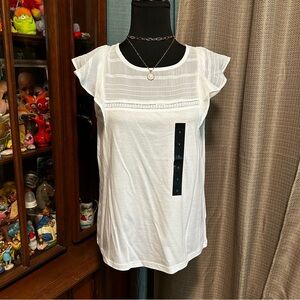 NWT Banana Republic Flutter Sleeve Shell S